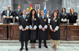 En la imagen, de izda. a dcha., Héctor González, Nicole Hernández, Jorge Pedro Doménech y Adriana Miranda